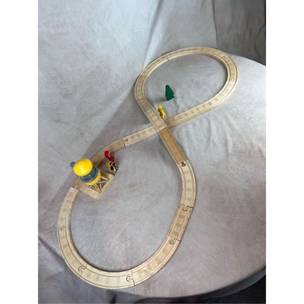 Vintage Thomas And Friends Wooden Railway Water Tank Bridge Fig 8 Complete Set